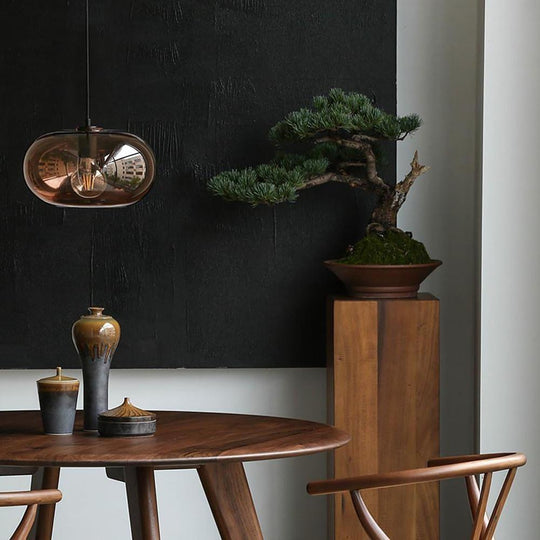 Elongated Globe Glass LED Nordic Pendant Light