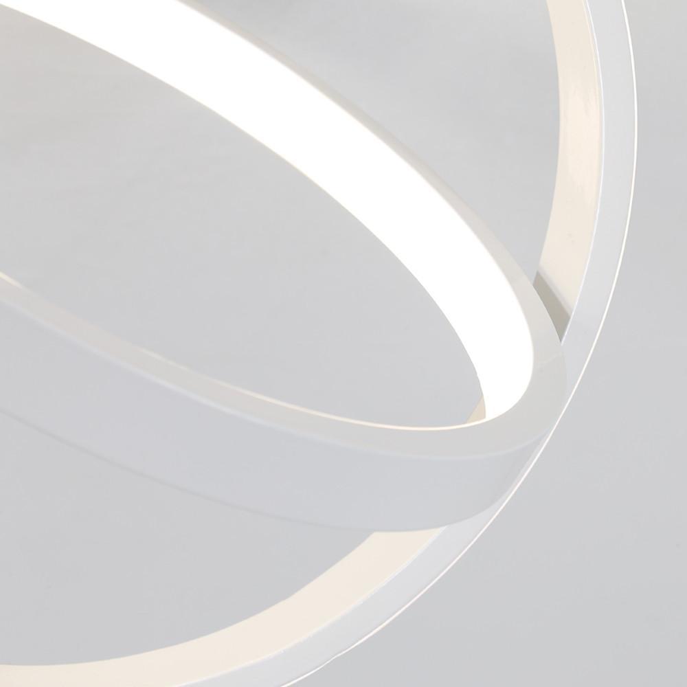 Creative Circles LED Black Modern Ceiling Light Flush Mount Lighting