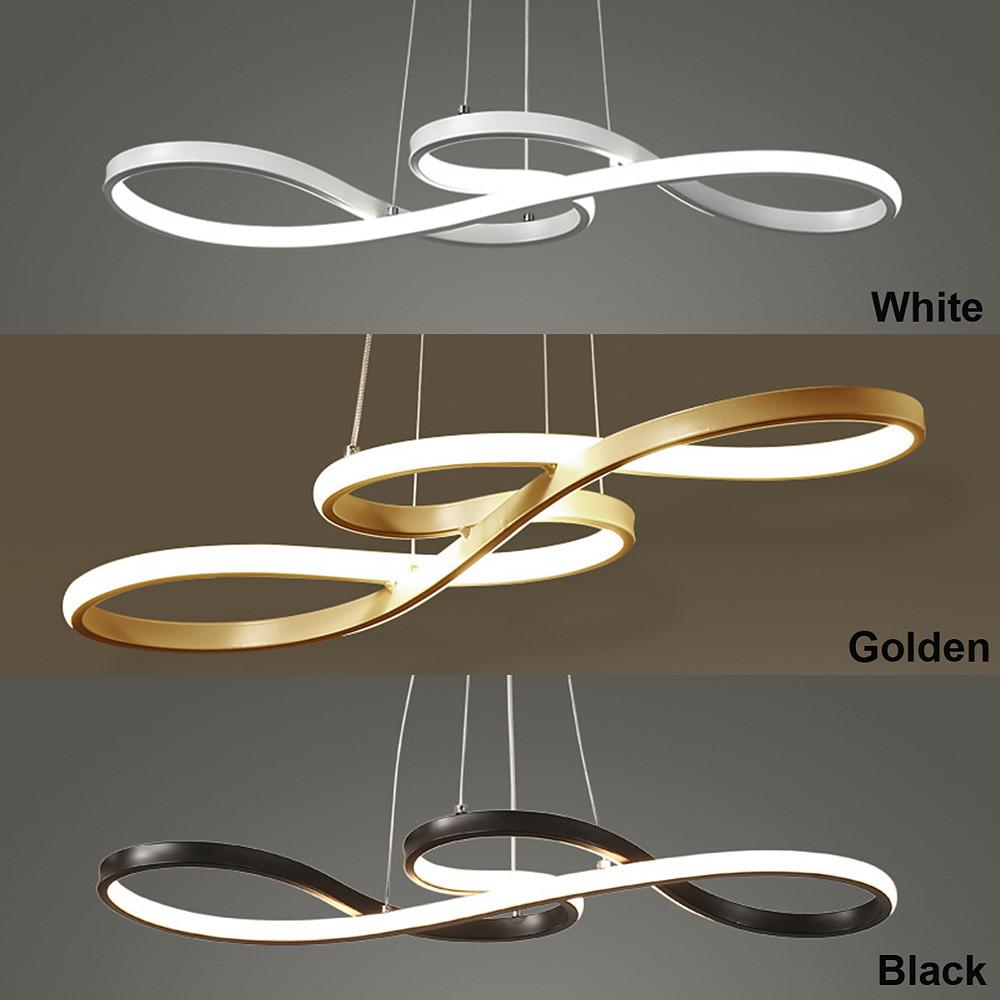 Ribbon LED Pendant Light with Nordic Geometric Linear Design