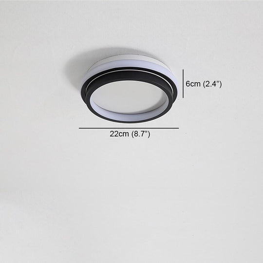 PVC Metal Modern LED Flush Mount Ceiling Light