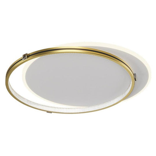 2 Circle Metal Dimmable LED Modern Flush Mount Ceiling Light
