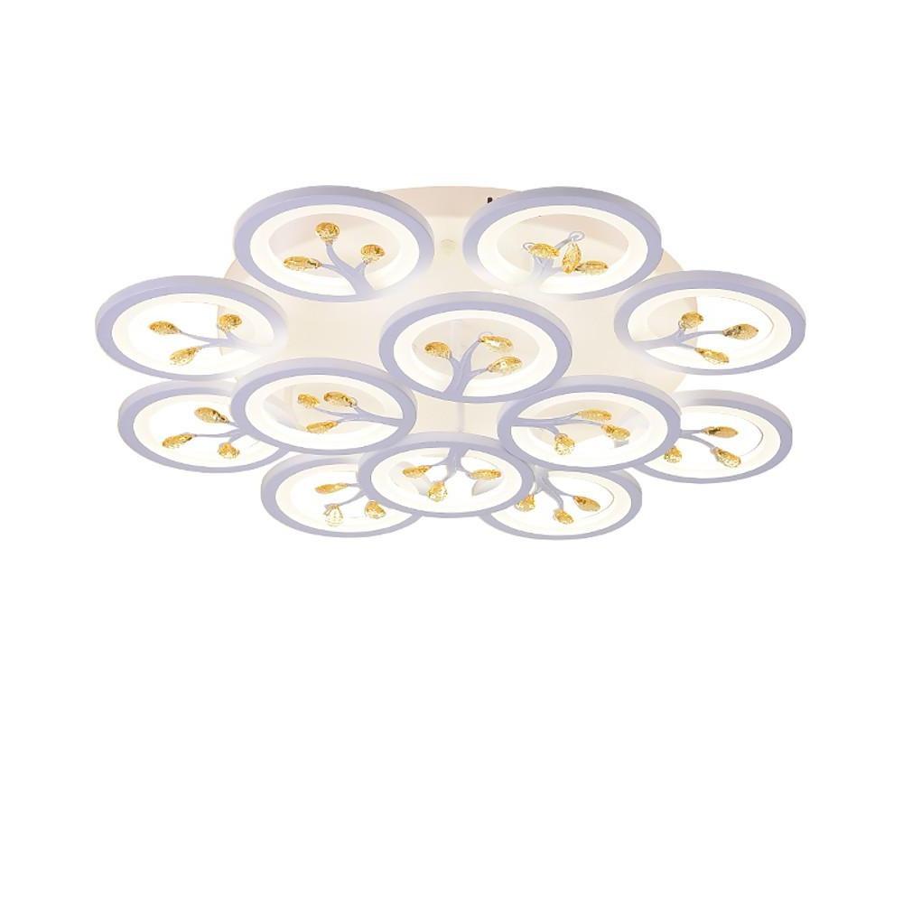 16 Lights Flower Dimmable LED White Nordic Ceiling Light – Flush Mount
