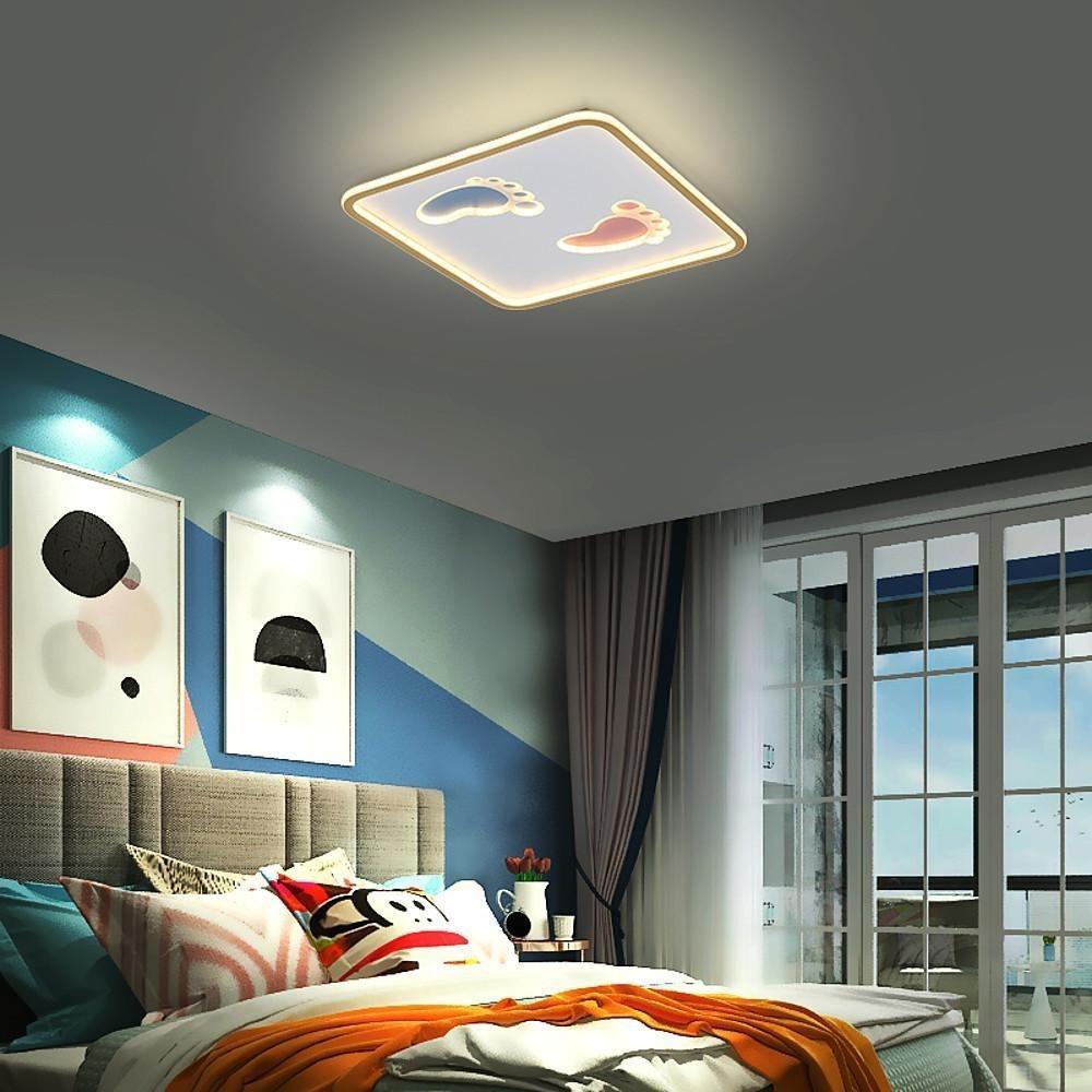 Feet Image Novelty Nordic Metal LED Flush Mount Ceiling Light