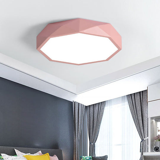Geometric LED Modern Flush Mount Ceiling Light