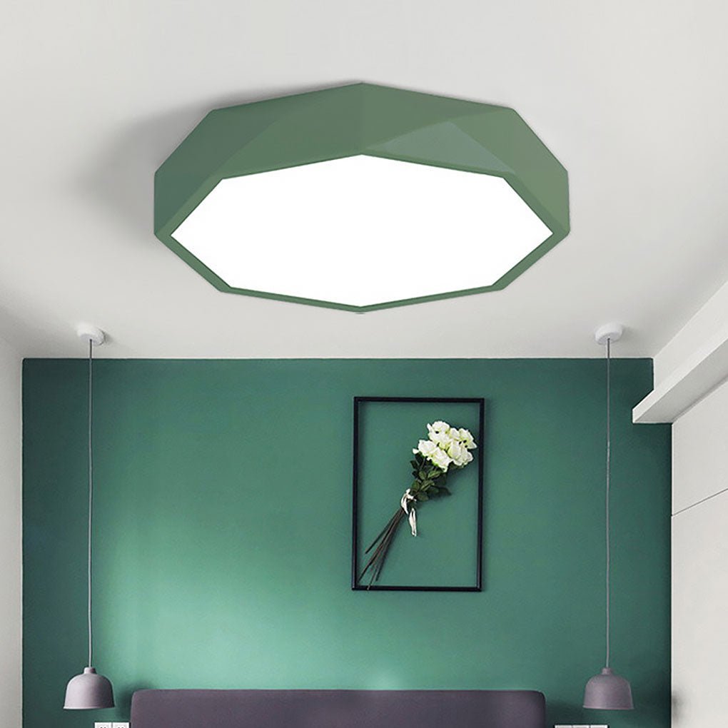 Geometric LED Modern Flush Mount Ceiling Light
