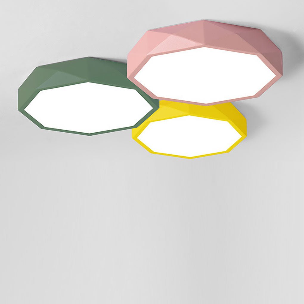 Geometric LED Modern Flush Mount Ceiling Light