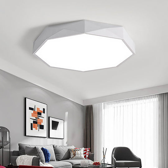 Geometric LED Modern Flush Mount Ceiling Light