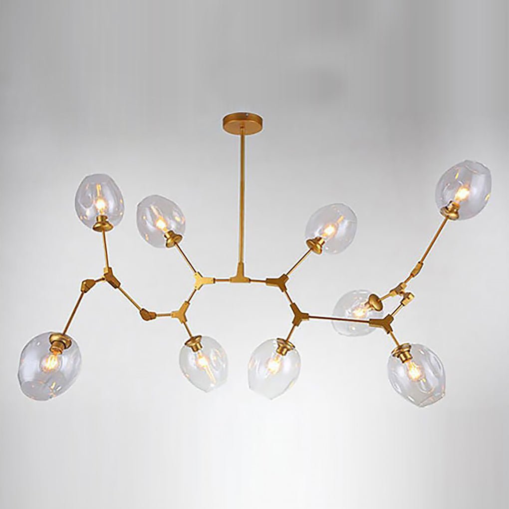 Nordic Branches Bubble Sputnik Chandelier – 5 to 11 Lights, Gold Finish