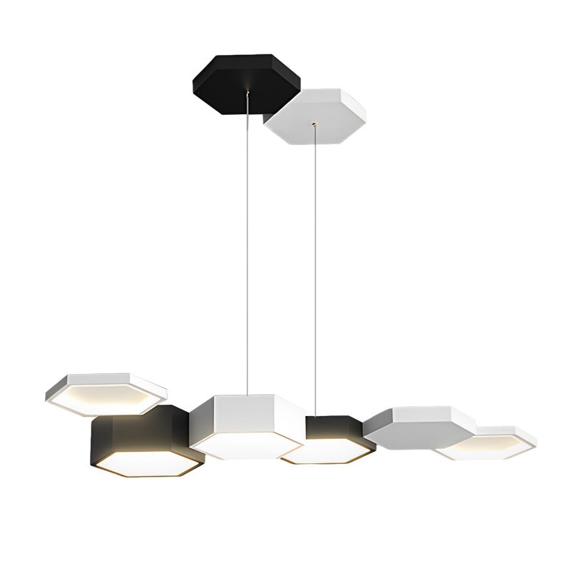 Geometric Minimalist Dimmable LED Modern Chandelier – Dining Room Light