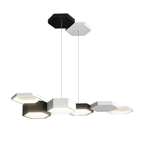 Geometric Minimalist Dimmable LED Modern Chandelier – Dining Room Light