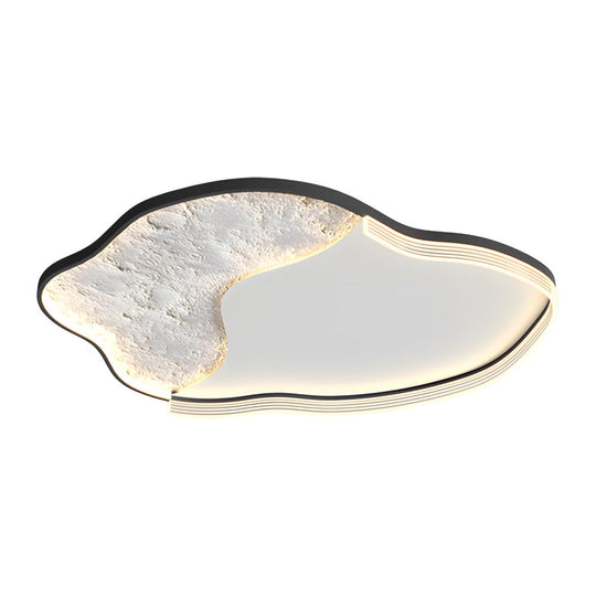 Geometric Simple Lunar Texture 3 Step Dimming LED Modern Ceiling Lamp