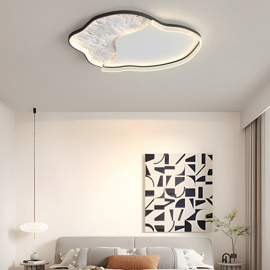 Geometric Simple Lunar Texture 3 Step Dimming LED Modern Ceiling Lamp