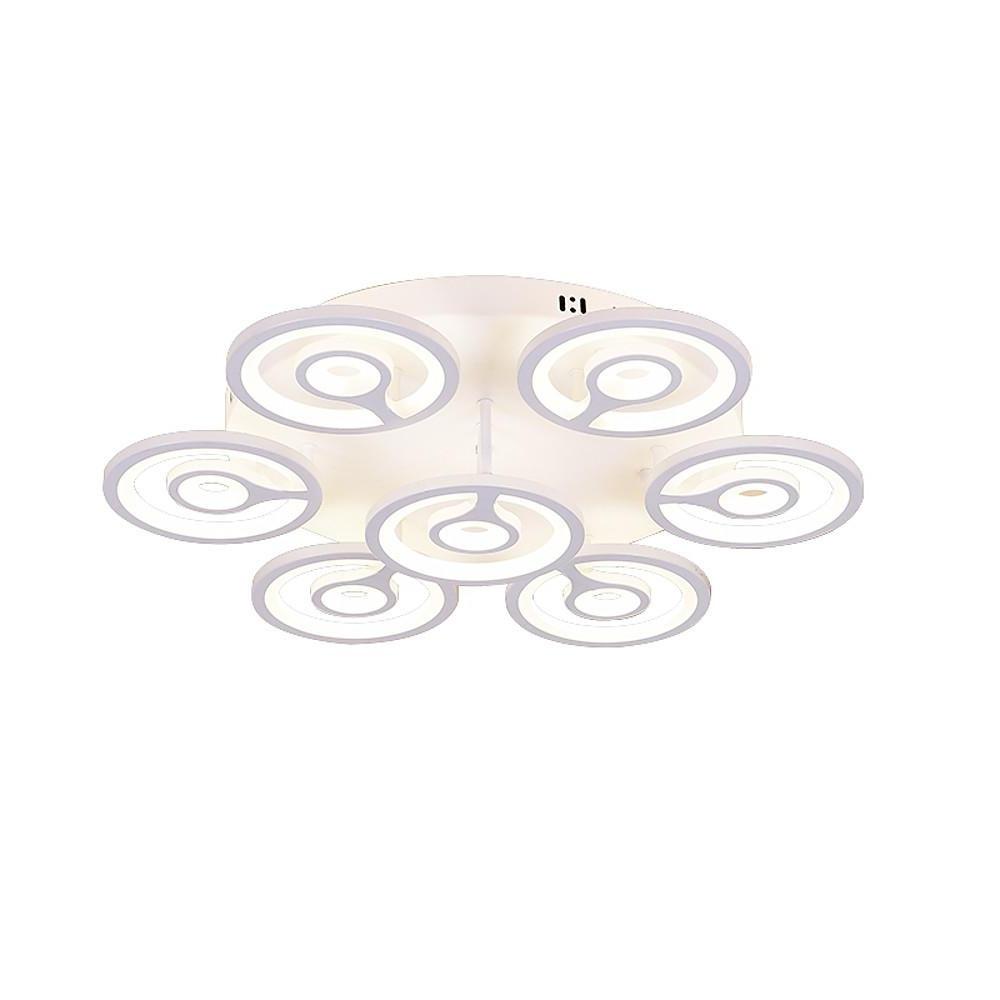 Round Flower Shaped LED Modern Flush Mount Ceiling Light
