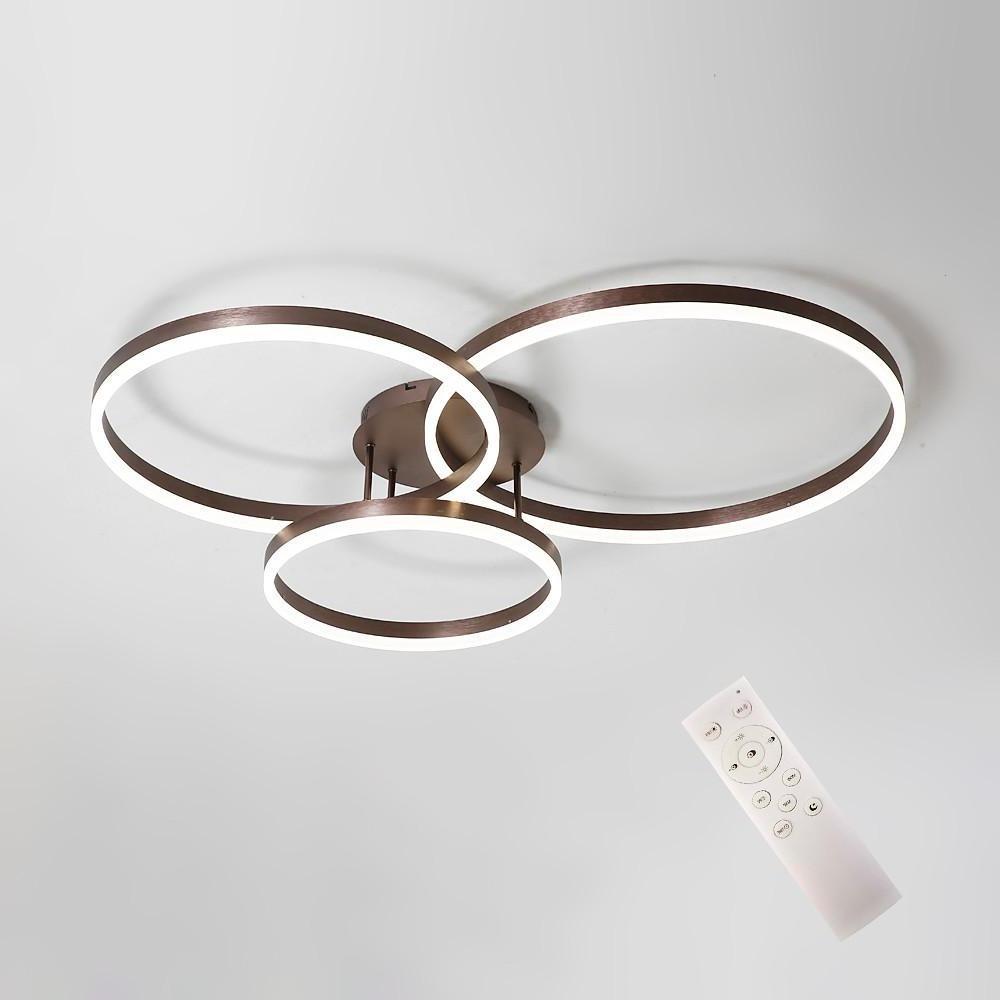3 Circles Metal Dimmable LED Modern Flush Mount Ceiling Light