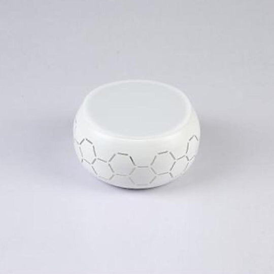 Globe Flush Mount Drum LED Ceiling Light for Hallway and Entryway