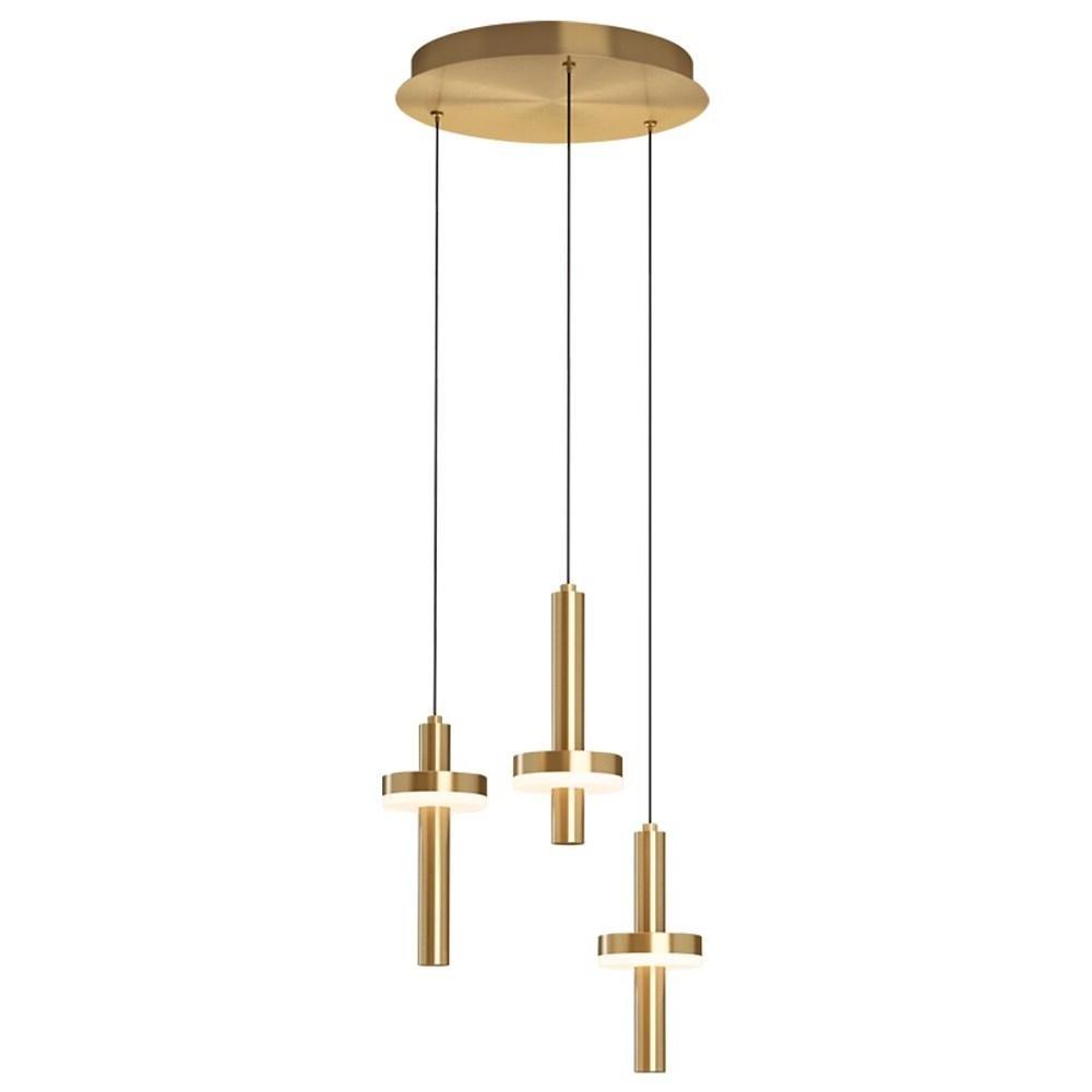 Circle Cylinder LED Gold Nordic Pendant Light