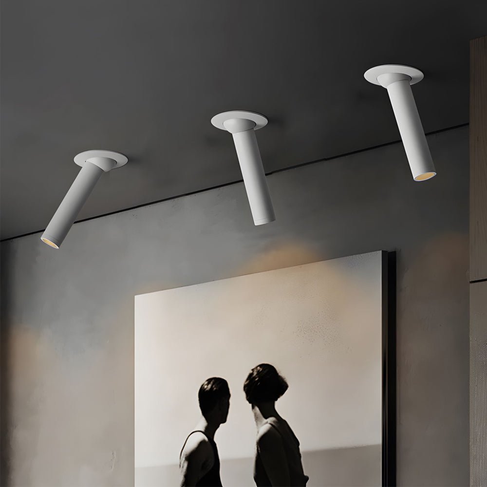 Gimbal Head Long Tube Recessed LED Ceiling Spotlight – Angle Rotatable