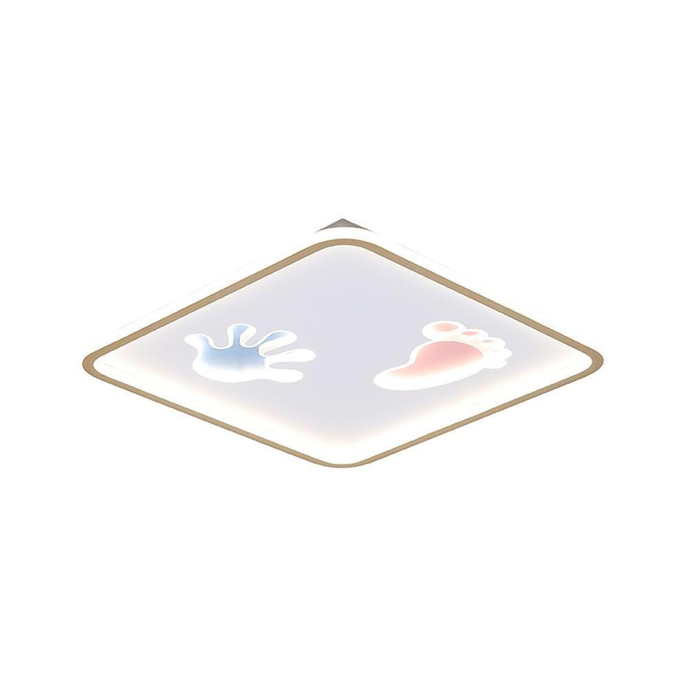 Hand and Foot Print LED Modern Flush Mount Ceiling Light