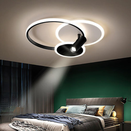 Circles Spotlights Modern LED Flush Mount Ceiling Light