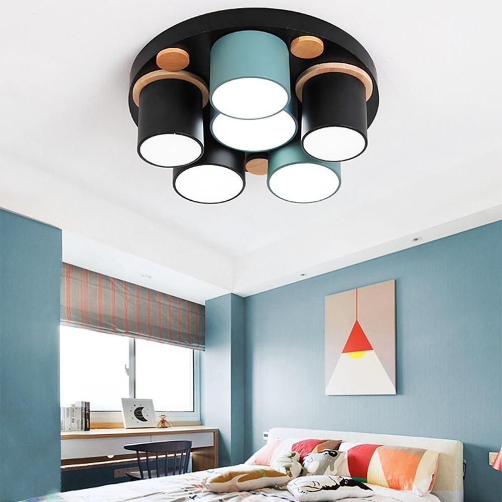 Rounded Cylindrical LED Ceiling Light – Modern Flush Mount Lighting