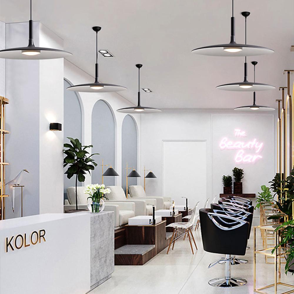 Flat Circular Industrial Pendant Light