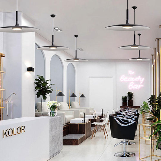 Flat Circular Industrial Pendant Light