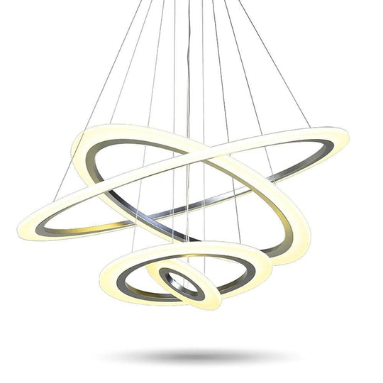 Adjustable 4 Rings LED Modern Chandelier Pendant Lighting