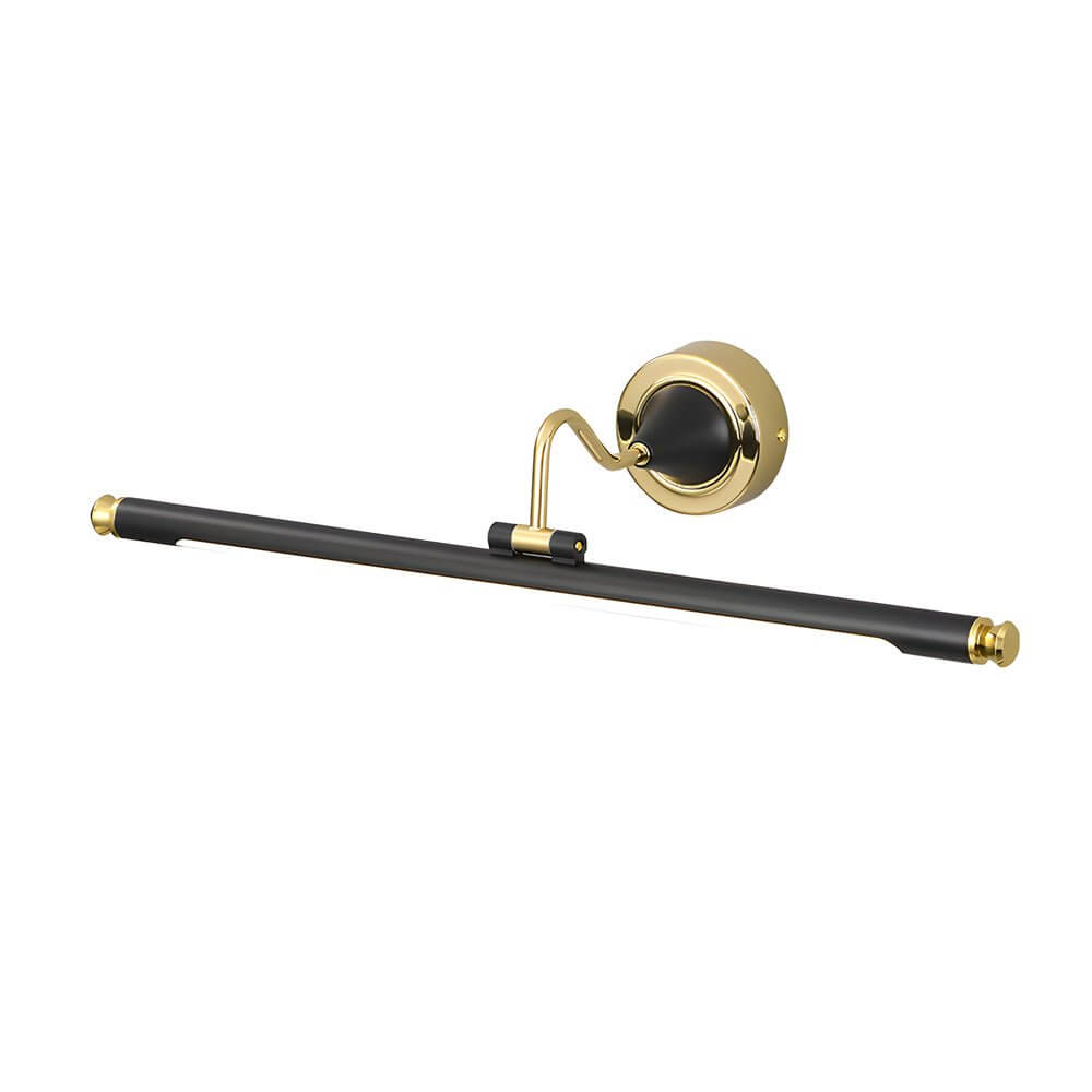 Gold and Black Rotatable Linear LED Bathroom Vanity Light