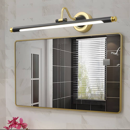 Gold and Black Rotatable Linear LED Bathroom Vanity Light