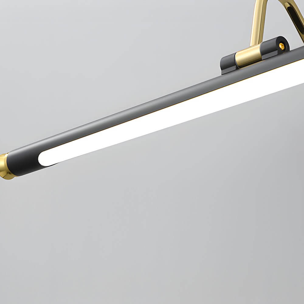 Gold and Black Rotatable Linear LED Bathroom Vanity Light