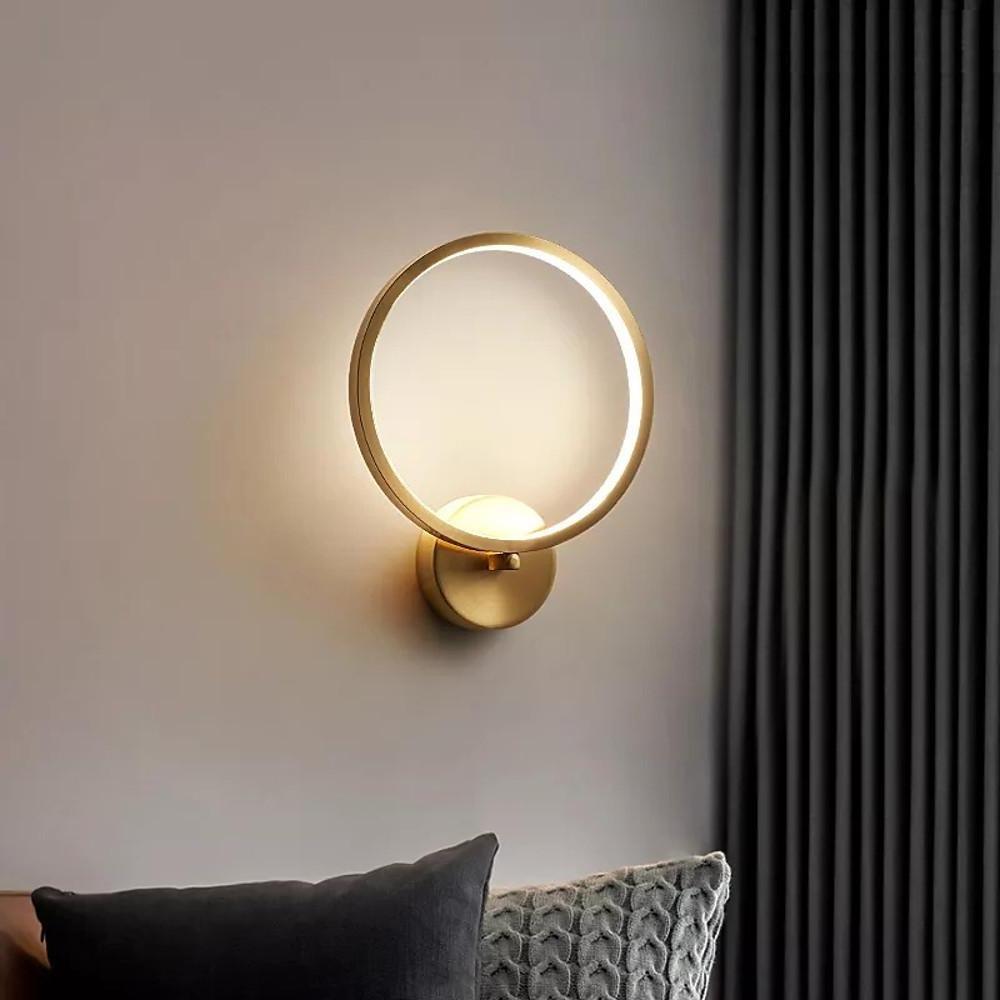 Three Light Copper LED Flush Mount Ceiling Light