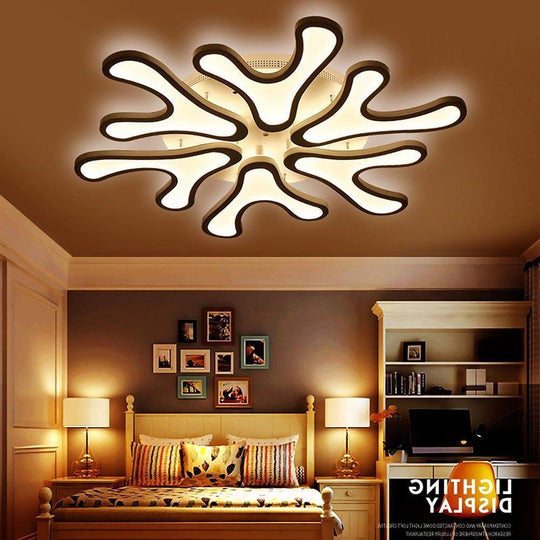 Creative Flower Dimmable LED Nordic Flush Mount Ceiling Light