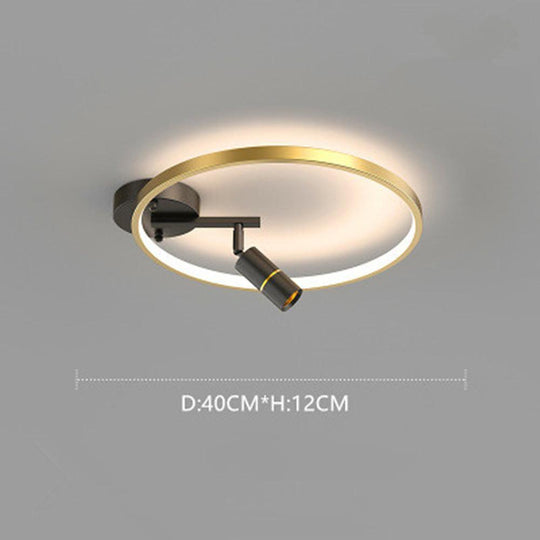 LED Circle Spotlight Dimmable Flush Mount Ceiling Light