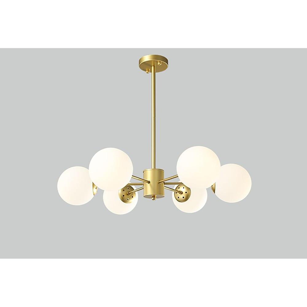 Globe Cluster Pendant Light Metal Glass LED Living Room Ceiling Light