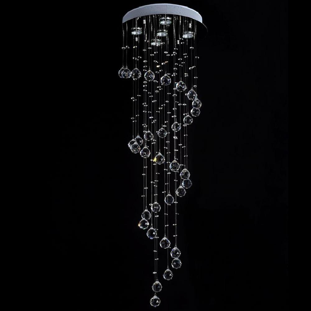 Modern Spherical Crystal LED Chandelier