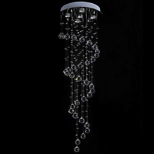 Modern Spherical Crystal LED Chandelier