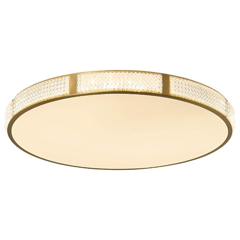 Circular Copper Acrylic LED Nordic Flush Mount Ceiling Light