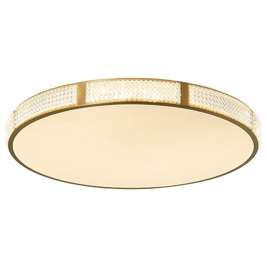 Circular Copper Acrylic LED Nordic Flush Mount Ceiling Light