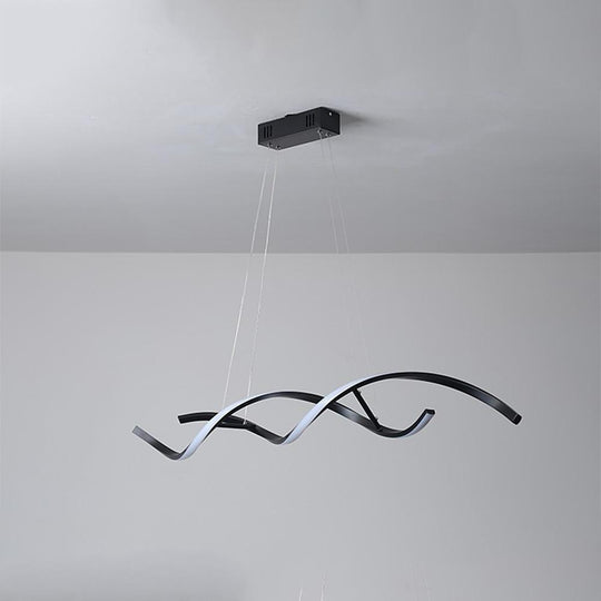 Wave Design Modern LED Pendant Light for Elegant Interiors
