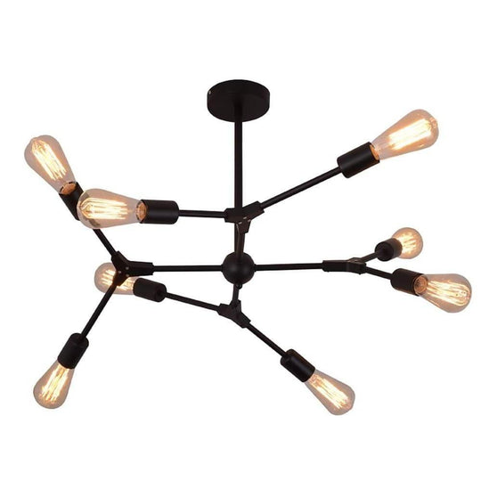 9 Light LED Irregular Design Metal Nordic Chandelier Pendant Light