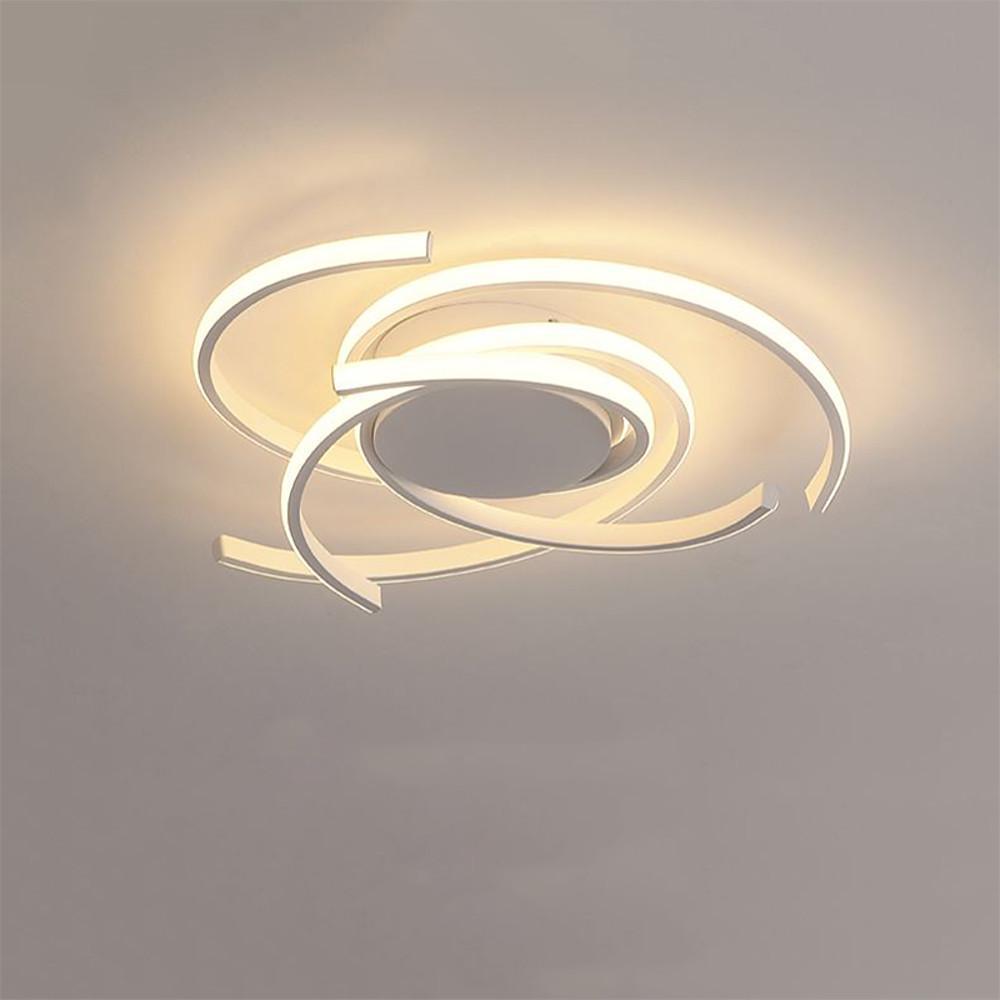 22" Scattered Semicircle Artistic Flush Mount LED Ceiling Light