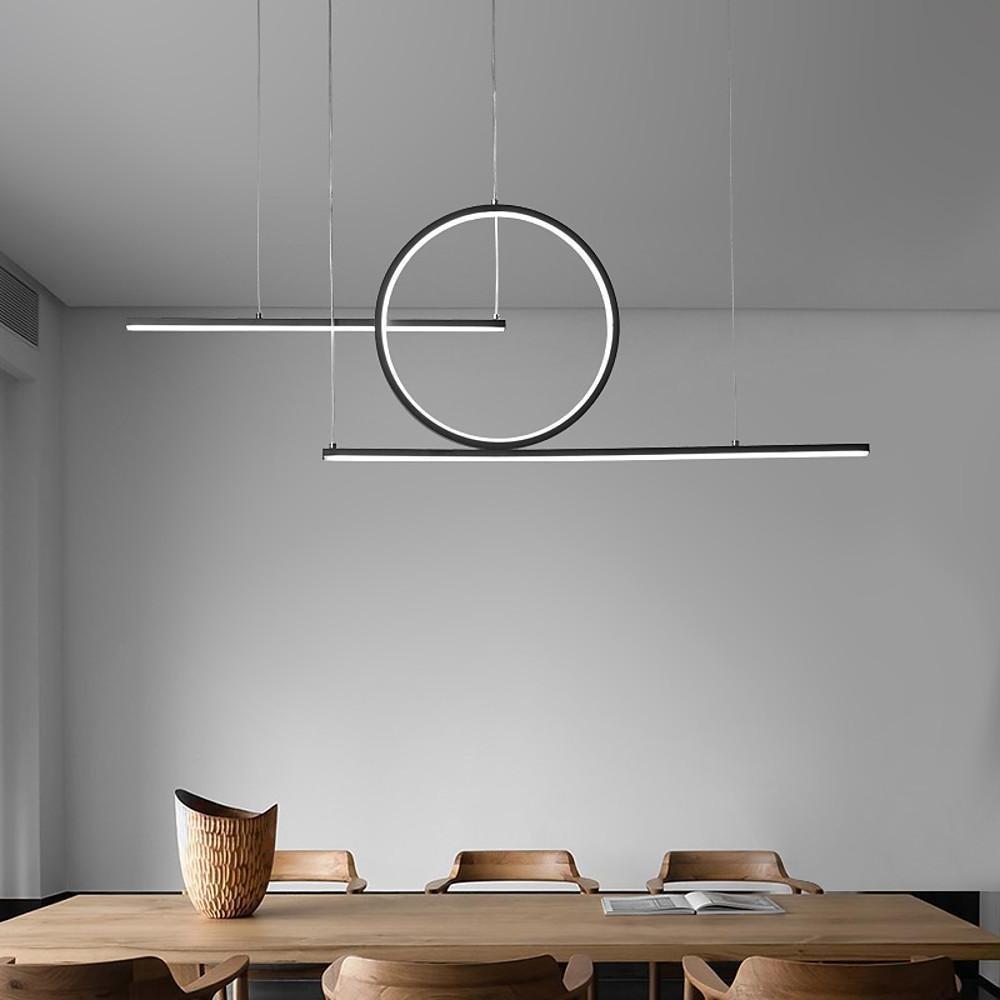 Circle Linear LED Modern Pendant Light for Dining Room