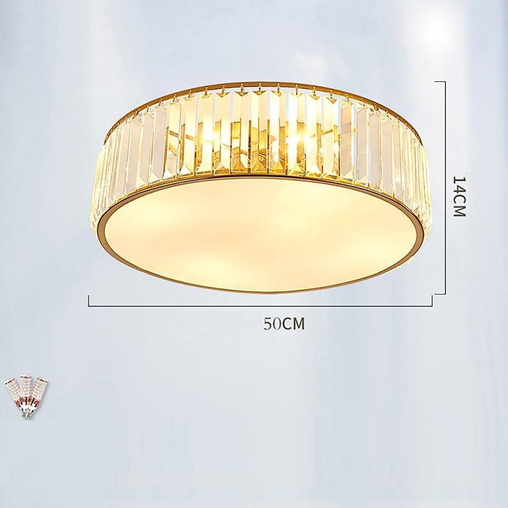 Drum-Shaped LED Crystal Nordic Ceiling Light