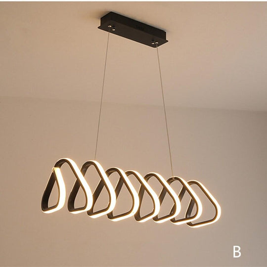 Triangular Pendant – Acrylic LED Kitchen and Dining Room Ceiling Light
