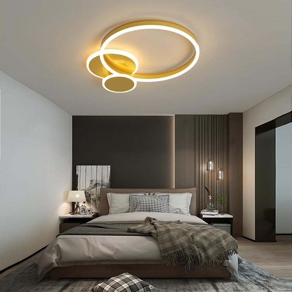 Overlapping Circles Artistic LED Flush Mount Ceiling Light