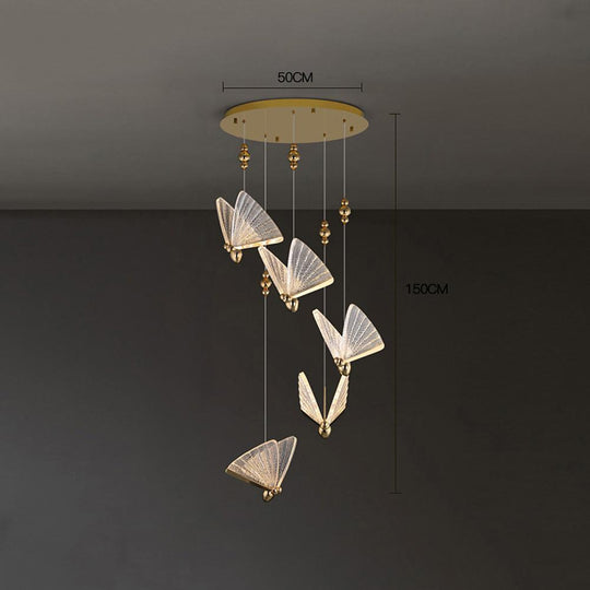 Butterfly Shaped Coastal LED Pendant Light