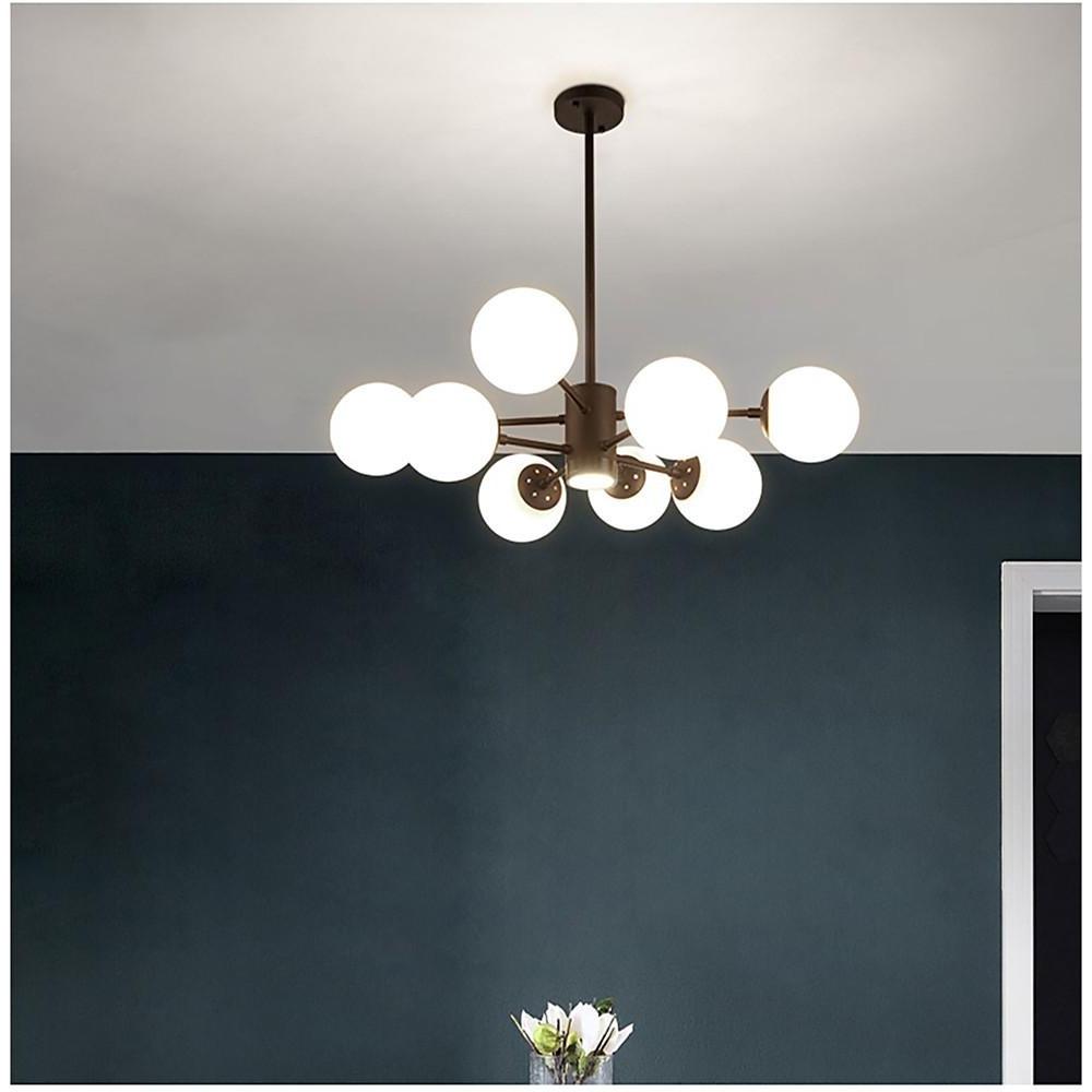Nordic Glass Globe Cluster Chandelier