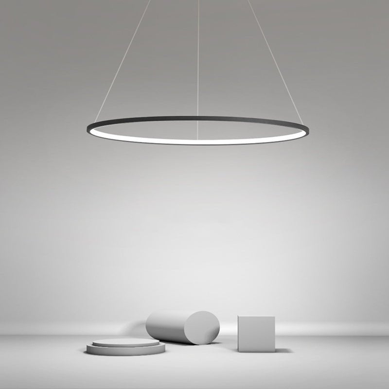 Circle Linear Modern LED Chandelier Pendant Light