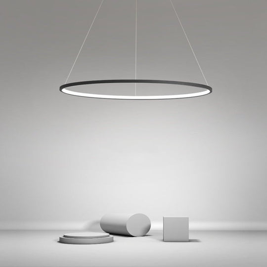 Circle Linear Modern LED Chandelier Pendant Light