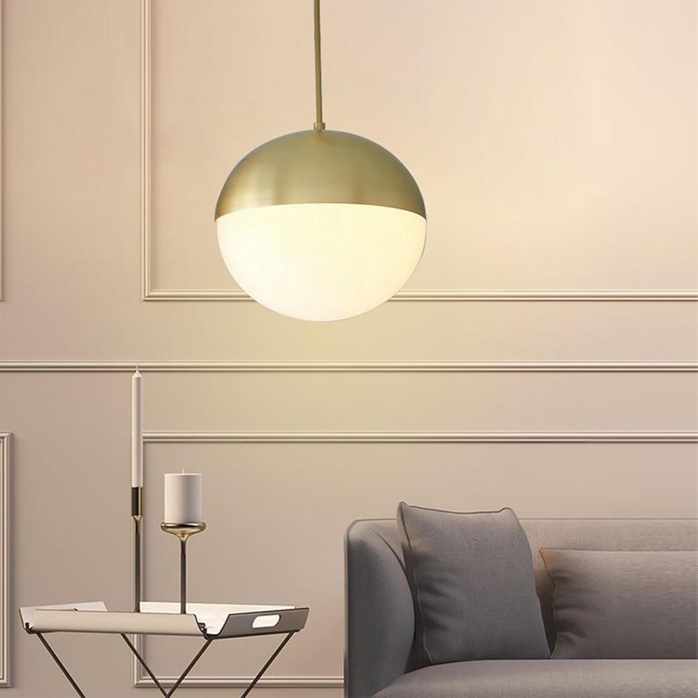 Glass Globe Shaped LED Nordic Pendant Light Chandelier Hanging Lamp